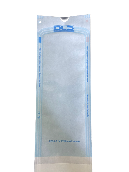 Self-sealing Sterilization Pouch  3.5 x 9 iches 60 g paper 200 Pcs Box