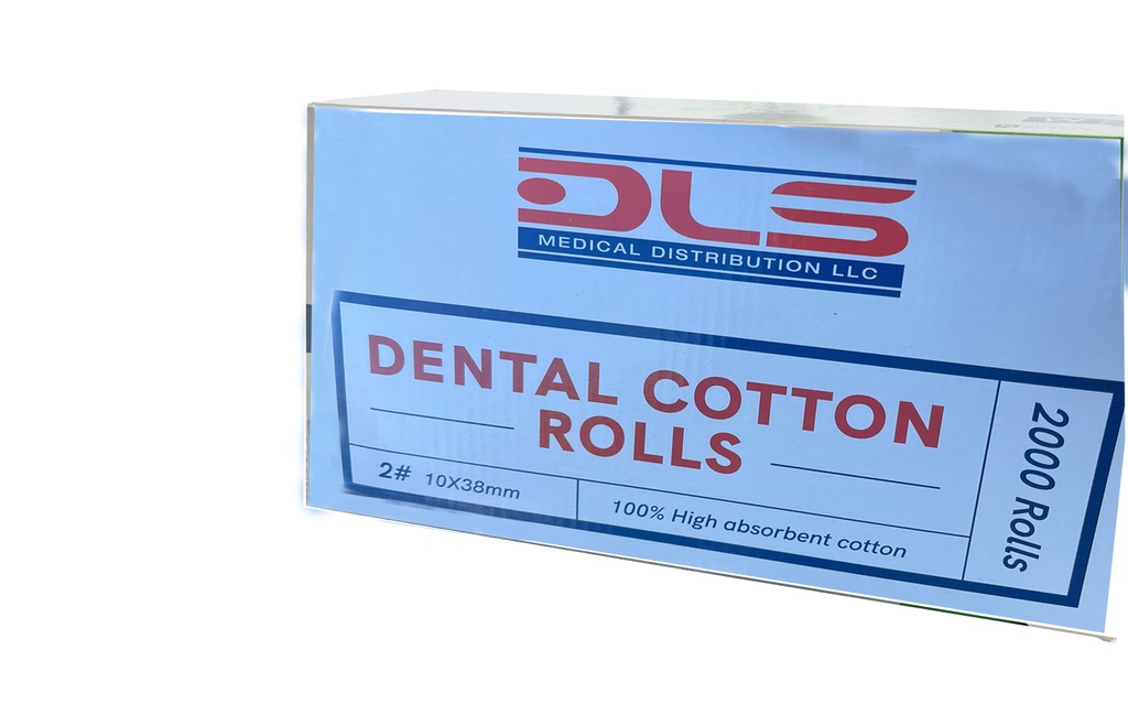Dental Cotton Rolls Box 2000 Pcs. 10mm x 38mm