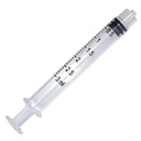Luer lock syringe 3 cc  non estéril clear