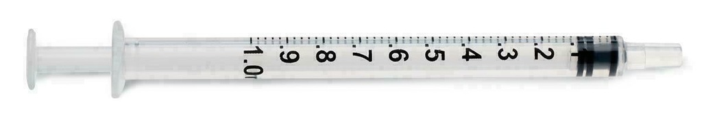 Syringe 1 CC w/o Needle - Insulin Syringe Box of 100