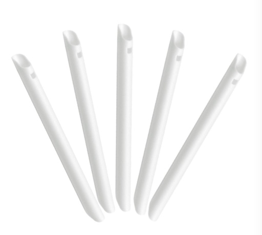 Evacuator Tips Vented White  100 Pcs bag