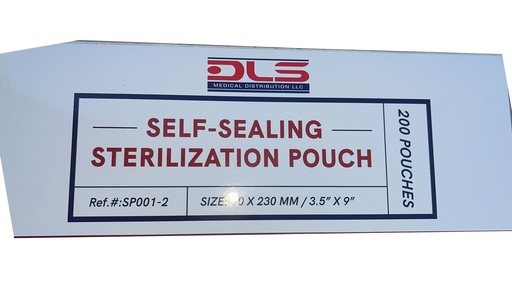Self-sealing Sterilization Pouch  3.5 x 9 iches 60 g paper 200 Pcs Box